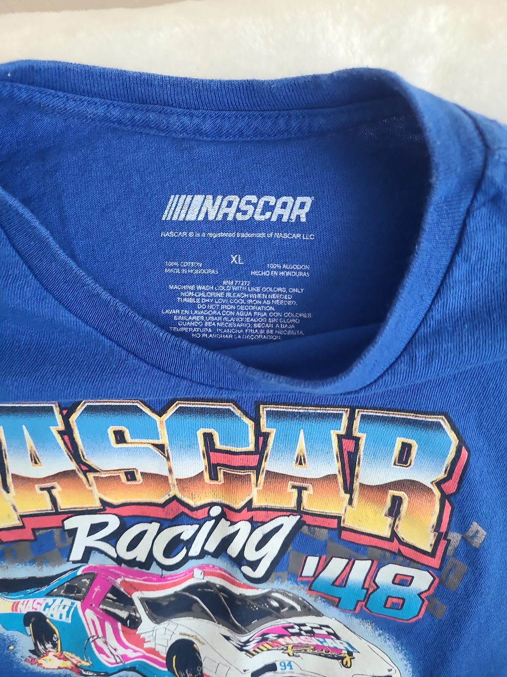 Nascar Blue Men's XL Racing '48 Daytona 500 Graphic Tee Short Sleeve - Picture 4 of 7
